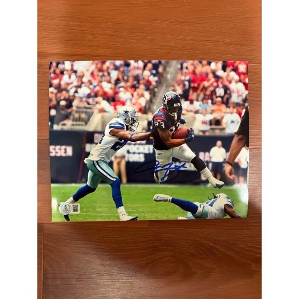Arian Foster signed autographed Houston Texans 8x10 Photo Beckett Witness